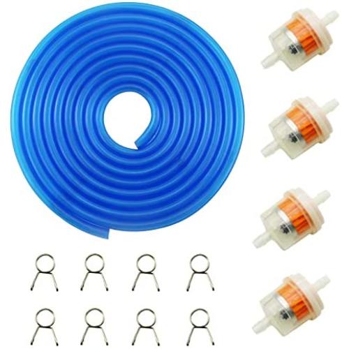 PRO BAT 9.85-Foot Length Stretchy 0.2 I.D. Fuel Line+8pcs 0.35