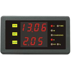 Solar Wind Battery Monitor DC 120V 30A Dual Voltmeter Ammeter Panel Meter Auto Car RV Motor Boat Ampere Voltage Current Tester