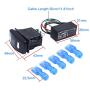 Universal ATV UTV Turn Signal Rocker Switch Kit,with Flasher Green LED On/Off/On Kit for RV Off-Road Pickup Tractor Boat Motorcycle 4Pin IP67 Motor Internal Switch