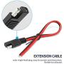 14AWG SAE Quick Connector/Disconnect Plug, SAE Automotive Extension Cable for Motorcycles, Trucks, Solar and Cars - 1ft/30cm 5Pieces