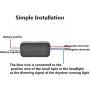 Mr.Ho 13V Auto Car LED DRL On/Off Car Daytime Running Light Controller Automatic LED Lamp Switch for Auto Car Accessories（Black）