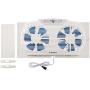 Lasko W09560 Bluetooth Enabled Twin 9-Inch Window Fan with Independent Electrically Reversible Intake & Exhaust Motors with Thermostat and Timer for Bedroom Indoor Home Use, White