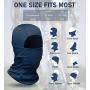 Doerix Balaclava Face Mask for Men Women Sun Hood Tactical Lightweight Ski Motorcycle Running Riding