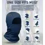 Doerix Balaclava Face Mask for Men Women Sun Hood Tactical Lightweight Ski Motorcycle Running Riding
