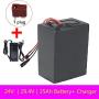 Wnicek 24V 25Ah Lithium Battery 7S 10P 25000mAh Ebike Lithium Battery Pack for Motor Within 600W for Electric Bicycle Electric Tools Scooters Electric Go-Kart with Charger