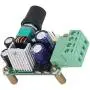 Omabeta Adjustable Power Supply Module, Voltage Regulating 2 to 4 Wire Interface Fan Speed Control Board DCDC with LED Indicator for DC Brushed Motor