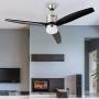 Nocolliny 52” 3 Blade Ceiling Fan with Dimmable LED, Reversible Motor and 3 Speed Settings, Remote Control