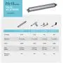 PROGRESSIVE AUTOMATIONS Linear Electric Actuator 12V (2 in. 33 lbs.) High Speed Brushed DC Motor & Sturdy Stroke for Home, Office, AUTOMATIONS, Indoor & Outdoor Applications. PA-15-2-33