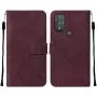 LEMAXELERS Wallet Case for Motor G Power 2022, Motor G Power 2022 Case Magnetic PU Leather Flip Case with Card Holders Kickstand Case Shockproof Protection Case for Motorola G Power 2022 Wine Red YB2