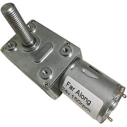 Xuulan Xianglaa-Motor 6V 12V 24V 6-150RPM High Torque in DC Motor, DC Worm Geared Motor, Self Lock Adjustable Speed Reversed, (Speed(RPM) : 24v 30rpm, Voltage(V) : Package A)