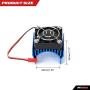 RC Motor Heatsink with 5V Cooling Fan for 1/10 Traxxas Axial Tamiya Losi 540 550 3650 Size Brushless Engine Motor?Remote Control Car Truck Buggy Crawler,Dark Blue