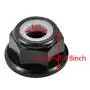 DGZZI M5 Aluminum Locknut 8PCS Black M5 Aluminum Nuts Flange Nylon Lock Nut for RC Drone FPV Parts