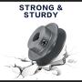 Mechanical Belt Pulley Single/Double Groove Web Sheave Bored-to-Size Belt Sheave Cast Iron Belt Section (AK25-5/8, Single Groove)