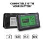 Renogy 500A Battery Monitor with Shunt, High and Low Voltage Programmable Alarm, Voltage Range 10V-120V and up to 500A, 20ft Shielded Cable, Compatible with 12V Lithium Sealed, Gel, Flooded Batteries