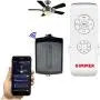 Universal Smart WiFi Ceiling Fan & Dimmer Remote Control Kit, Ceiling Fan Timing Speed & Dimmable LED Light Dimming Remote Control, Compatible with Alexa Google Assistant & Smart Life App