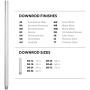 18in Ceiling Fan Extension Downrod in Matte White