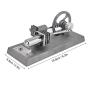 DIY Stirling Engine Set,Stirling Engine Model Zinc Alloy Wide Application Easy to Assemble for Physical Learning for Science Projects for Machinery Learning
