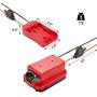 Power Wheel Adapter for V20 Craftsman 20V Battery with Fuse & Wire terminals, Power Connector for Rc Car, 14 Gauge Robotics, Rc Truck,DIY use, Work for MAX CMCB204 CMCB202 CMCB201 CMCS500B Battery