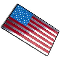 13FA USA | Aluminum Alloy Flag Decal Stickers | 3.25” x 2.0” inches Waterproof Decals for Truck, Window and Motorcycle - Small
