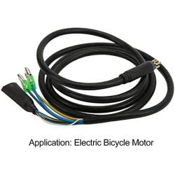Drfeify E Bike Motor Conversion & Extension Cable 130cm 9 Pin with Waterproof Connector 100% Copper & Plastic for Electric Bike Black