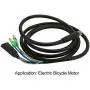 Drfeify E Bike Motor Conversion & Extension Cable 130cm 9 Pin with Waterproof Connector 100% Copper & Plastic for Electric Bike Black