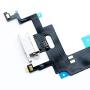 Johncase OEM Original Charging Port Dock Connector Flex Cable + Microphone + Vibrating Motor Buckle Replacement Part Compatible for iPhone XR All Carriers (White)