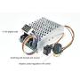 PWM DC Motor Speed Controller 10V-55V 40A Stepless DC Motor Speed Controller with Forward-Brake-Reverse Switch Ajustable Potentiometer &Digital Display
