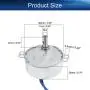 Heyiarbeit Synchronous Synchron Motor 50-60Hz AC 110V 15-18RPM Electric Motor CCW TYC-50 4W Horizontal Hole Tapping Shaft for Hand-Made School Project Model 1pcs