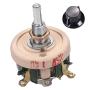Fielect 25W 1K Ohm Ceramic Wire Wound Potentiometer Linear Rotary Resistor Rheostat with Knob for Industiral Machinery RPM Adjustment
