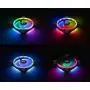 Thermaltake Riing Trio 140mm 16.8 Million RGB Color (Alexa, Razer Chroma) Software Enabled 3 Light Rings 30 Addressable LED 9 Blades Hydraulic Bearing Case/Radiator Fan, 3 Pack, CL-F077-PL14SW-A