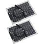 FTVOGUE 15W Waterproof Solar Panel Monocrystalline Solar Charging Board for Outdoor Car Motor Yacht[Solar panel +50A controller],Solar Panels
