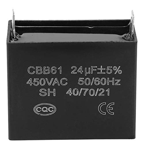 Condensateur de Démarrage, CBB61 AC 450V AC 24µF 50/60Hz pour Moteur UL/RU Listé 400/350/300/250VAC Condensateur de Démarrage, CBB61 AC 450V AC 24µF 50/60Hz pour Moteur UL/RU Listé 400/350/300/250VAC