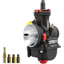 NIBBI Carburetor PWK24mm,fit 100cc—125cc Motorcycle Engine with Carb Jets for YAMAHA KAWASAKI SUZUKI Apollo Dirt Bike Mini Bike SSR TTR KYMCO SYM TAOTAO GY6 Scooter Moped