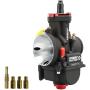 NIBBI Carburetor PWK24mm,fit 100cc—125cc Motorcycle Engine with Carb Jets for YAMAHA KAWASAKI SUZUKI Apollo Dirt Bike Mini Bike SSR TTR KYMCO SYM TAOTAO GY6 Scooter Moped