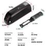 H HAILONG Ebike Lithium Battery 48v/36V/52V 15AH, Lithium Battery for 350W 500W 750W 1000W Electric Mountain Bike, Bike Motor Conversion Kit, Bicycle Motor Kit, Electric Bike Battey…