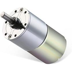 Greartisan DC12/24V 5-1000RPM Gear Motor High Torque Electric Micro Speed Reduction Geared Motor Centric Output Shaft 37mm Diameter Gearbox