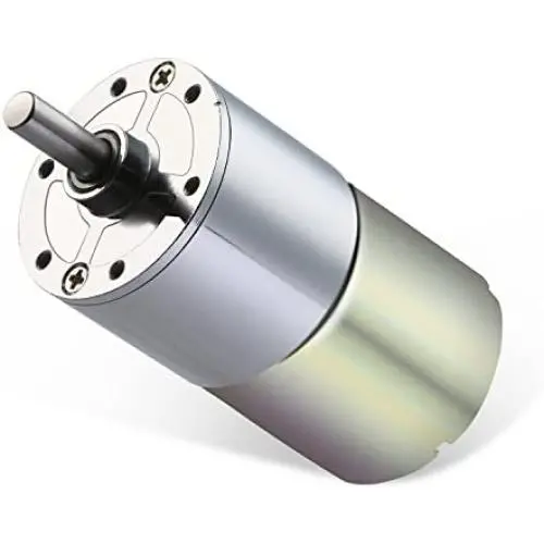 Greartisan DC 12V 10RPM Gear Motor High Torque Electric Micro Speed Reduction Geared Motor Centric Output Shaft 37mm Diameter Gearbox