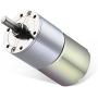 Greartisan DC12/24V 5-1000RPM Gear Motor High Torque Electric Micro Speed Reduction Geared Motor Centric Output Shaft 37mm Diameter Gearbox