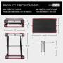 VIVOHOME Motorcycle Wide Deck Scissor Lift Jack with Steel Motorcycle ATV Scissor Lift Jack Crank Hoist Stand