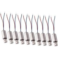 DC1.5-3V 6mm x 10mm Vibration Motor Miniature Micro Vibration Coreless Motor 11000RPM Small Electric Motors with 2 Wires - (10 Pcs)