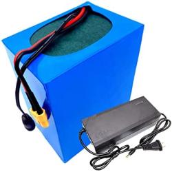 Jieoto 72V Ebike Battery 60AH 50AH 40AH 30AH 20AH Lithium Battery Pack with BMS and Charger Can Replace Lead-Acid Batteries Fit for Motorcycle Scooter Off-Road Vehicle Tricycle