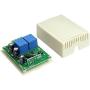 QIACHIP 12V Wireless RF Remote Control Relay Module Switch Receiver 2-Channel 433Mhz with 4 Smart Transmitters for DC Motor, Entrance Control 164ft Long Range(KR1202)