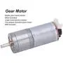 GA25-370 Gear Motor DC with Speed Encoder, Stainless Steel High Torque Electric Micro Speed Reduction Geared Motor Brush DC Motors Reducer Copper (DC12V 300RPM)