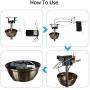 QIACHIP Upgrade Universal WIFI Ceiling Fan ligh Remote Control Kit, Wireless Fan Speed Lamp Controller with Timing Compatiple for Alexa, Google Home, Phone,Voice Control