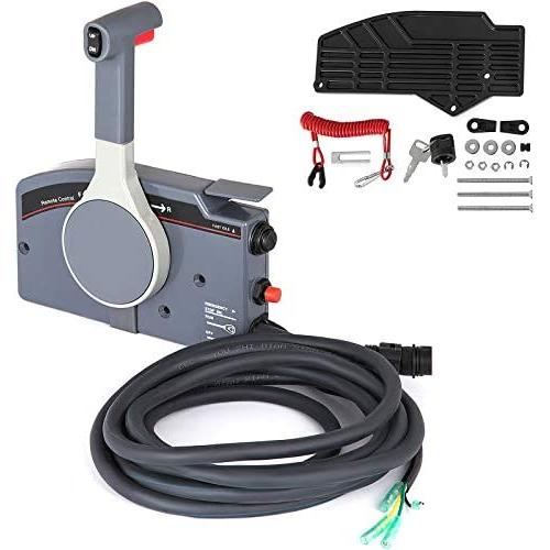 Outboard Remote Control Box Side Mount Push Open Outboard Motor,Boat Throttle Control for Yamaha Outboard Engine 703-48205-16-00