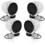 BOSS Audio Systems MC475BA Motorcycle Speaker Sound System - Bluetooth, Amplified, Weatherproof, 3 Inch Speakers, Volume Control, Also Use with ATVs and UTVs