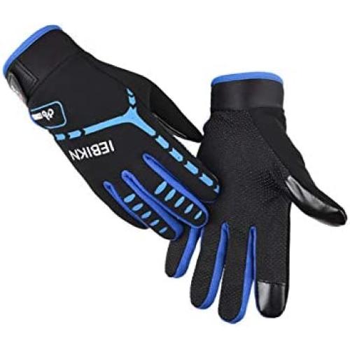 Motor Cycling Gloves Biking Gloves Mountain Bike MTB Bicycle Dirt Bike Gloves Full Finger Anti-Slip Shock-Absorbing Workout Gloves for Men Women