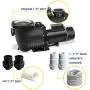 DoE-Compliant PureBy 2.0HP Dual Voltage 115/230v Pool Motor Pump with 1.5