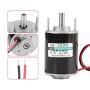 12/24V 30W Permanent Magnet Motor Hollow Shaft DC Motor Electric Brushed Motor Speed Adjustable CW/CCW (12V 3000RPM)