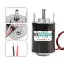 12/24V 30W Permanent Magnet Motor Hollow Shaft DC Motor Electric Brushed Motor Speed Adjustable CW/CCW (12V 3000RPM)